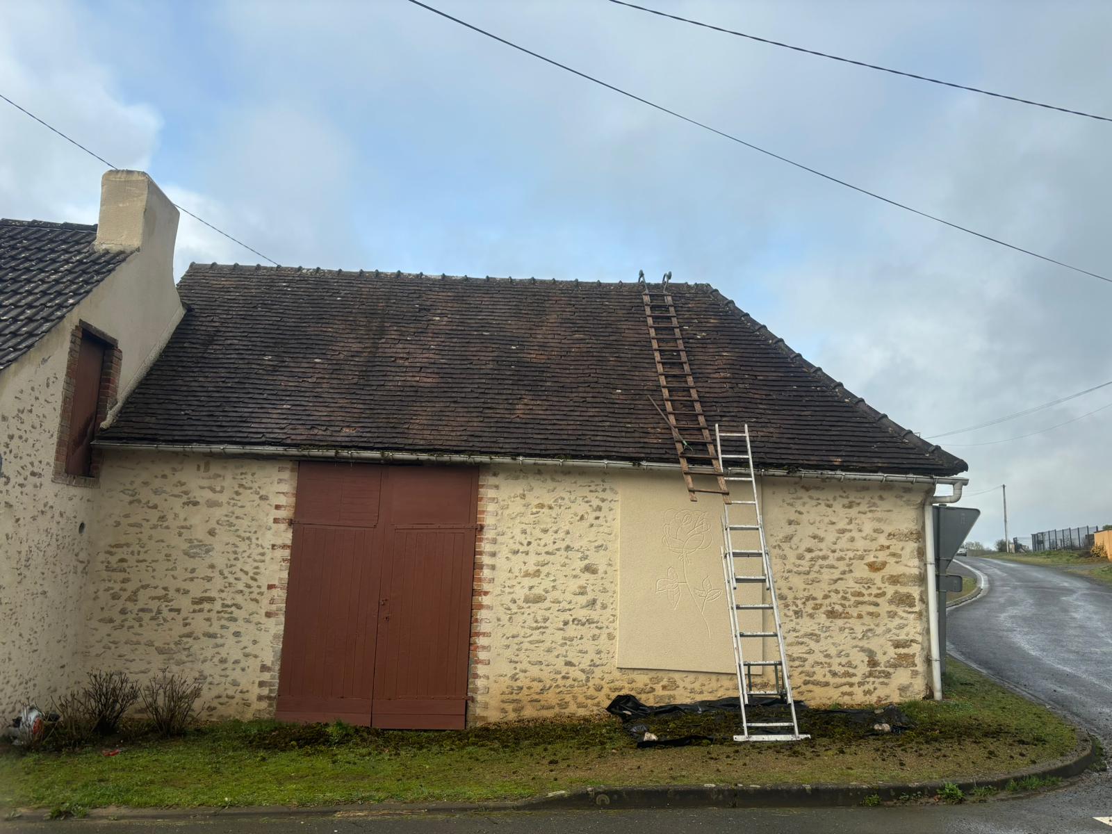 Toiture après démoussage — Élagueur 72 Sarthe
